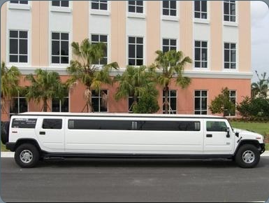 White Hummer Limo