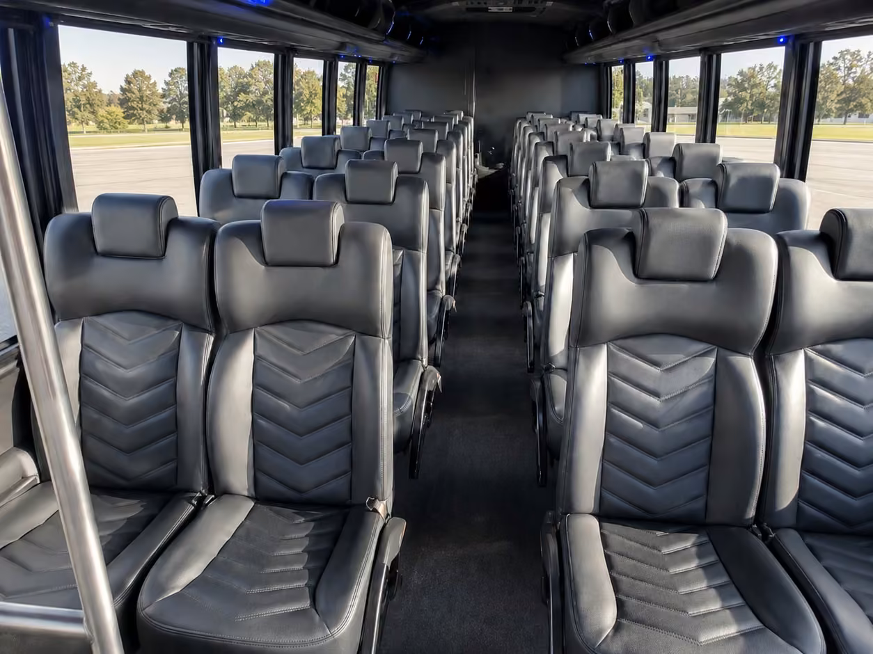 15 35 passenger minibus interior
